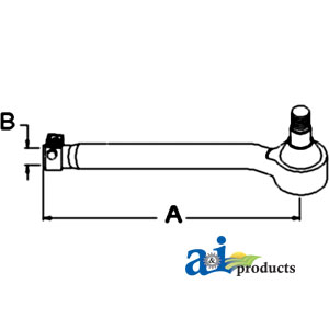 UJD00898    Tie Rod---Left---Replaces AL39315